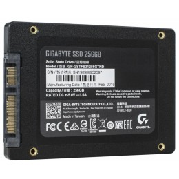 SSD накопитель Gigabyte 2.5" 256GB Client SSD GP-GSTFS31256GTND SATA 6Gb/s, 520/500, IOPS 80/85K, MTBF 2M, TLC, DRAM less, 100TBW, RTL {40}